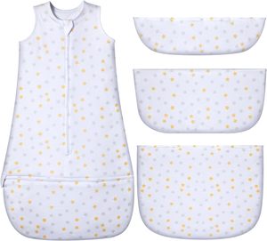 ขายส่งถุงนอนผ้าฝ้ายเด็กทารก Unisex แขนยาวสวมใส่ได้ กระสอบ ผ้าห่ม / ถุงนอนเด็ก - Product Image 1