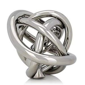 Handcrafted Aluminum Sculpture For Art Lovers Looking For Unique Handmade Pieces To Enhance Home Or Office Decor - Product Image 1