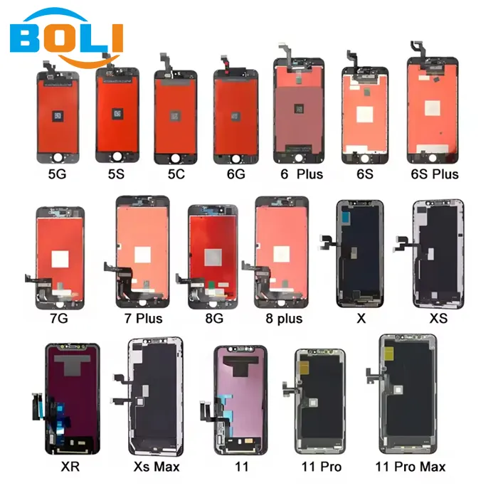 Venta al por mayor Lcds de teléfono móvil para Apple iPhone 5 6 7 8 Plus pantalla original para iPhone X XS XR 11 12 13 14 Plus 15 pro Max pantalla