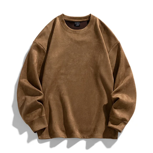 Dernier sweat-shirt de sport d'automne et d'hiver pour hommes, meilleure vente, motif solide sans capuche, teint uni - Product Image 3