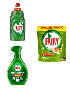 Liquide vaisselle Fairy Original Écologique Jetable 370ml 900ml 5L Contre la graisse tenace Nettoyage longue durée Cuisine Salle de bain - Product Image 1