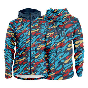 Veste coupe-vent décontractée à capuche unisexe, imperméable, écologique, séchage rapide, légère, veste d'extérieur respirante - Product Image 3