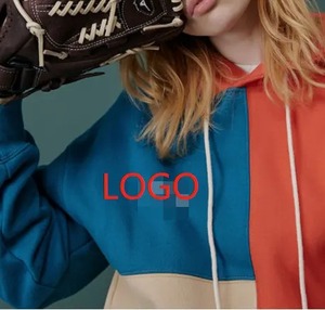 เสื้อฮู้ดสวมหัวสำหรับผู้ชายมาใหม่เสื้อฮู้ดแขนยาวมีซิปครึ่งคอตั้งพิมพ์โลโก้แบบหนา - Product Image 6