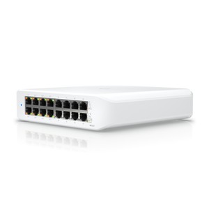 Commutateur Ubiquiti USW-LITE-16-POE, UniFi Gen2, 16x RJ45 1000 Mb/s, 8x PoE+, 45W - Product Image 1