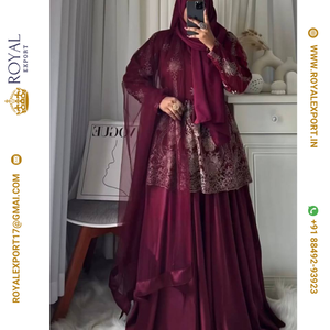 Nueva colección de trajes de red de mariposa de hermoso diseño en Tarifa mayorista por Royal Export Surat - Product Image 1