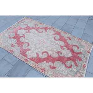 พรมตุรกีวินเทจขนาด 4.2x7.1 ฟุต พรมปูพื้น พรมแดงสไตล์โอเรียนทัล - Product Image 4