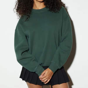 Sweat-shirt en polaire de haute qualité pour femmes, col rond, pull à manches longues, coton doux, décontracté, chaud pour l'hiver, conception personnalisée OEM - Product Image 5