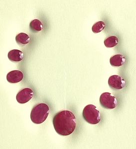 Diseño de piedra de corte facetado ovalado de rubí Mozambique de 96,75 quilates calentado para fabricación de joyas finas piedras preciosas naturales - Product Image 3