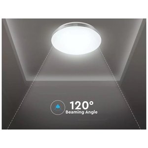 Plafoniera a LED 3-in-1 da 60W D498mm con effetto stellato ondulato e telecomando incluso SKU-14611 - Product Image 4
