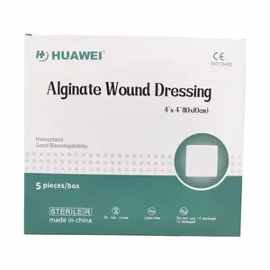 Calcium Alginate Wound Dressing Absorbent Alginate Dressing | Wound dressing pads | 4.25 "x 4.25" patches