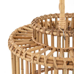 Candelabros de ratán Natural más vendidos, linternas, diseños OEM, personalizado, bambú, plata, Navidad, hogar, decoración hecha a mano - Product Image 4