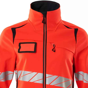 Chaqueta de Trabajo de Seguridad Reflectante de Bajo Precio para Mujer, Chaqueta de Trabajo Industrial de Lona Tejida Transpirable y Resistente al Viento con Bordado - Product Image 6