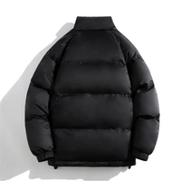 Veste matelassée de luxe pour homme et femme, col montant, capuche, manteau d'hiver respirant, doublure en coton, élégant, personnalisable