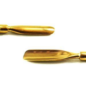 Pousse-cuticules professionnel de qualité supérieure en acier inoxydable à double extrémité, outil de manucure pour le soin et l'entretien des ongles avec côté doré - Product Image 6