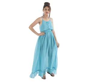 Dernière robe d'été en mousseline de soie pour femmes doublure en viscose bretelles de nouilles robe de plage à rayures florales à carreaux animaux floraux - Product Image 1