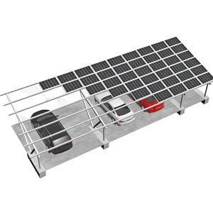 Abri de voiture <span class=keywords><strong>solaire</strong></span> Jchx N Type 2 3 4 5 6 7, installation facile, fabrication sur mesure, acier HDG, alliage d'<span class=keywords><strong>aluminium</strong></span> - Product Image 1