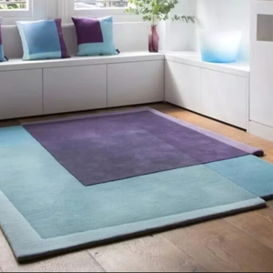 Alfombra de lana moderna de calidad superior con mechones a mano Nuevo diseño abstracto Personalización hecha a mano disponible - Product Image 1