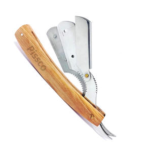 Foldable Stainless Steel Blade Hair Razor Barber Straight <b>Edge</b> Cut Throat Razors Razor Holder for Shave Made By Pissco Pakistan - Product Image 2