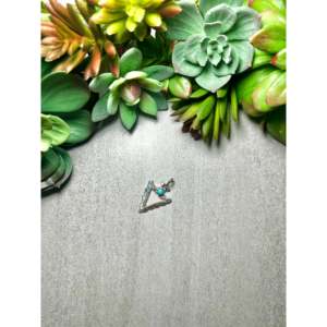 Kingman Turquoise & Sterling Silver Pendant Navajo-<b>Crafted</b> Cultural Collectible Jewelry for Men & Women - Product Image 4