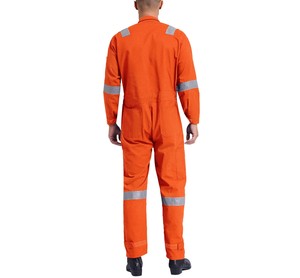 ชุดเอี๊ยมทำงานผ้าฝ้ายสำหรับผู้ชายและผู้หญิงชุดเอี๊ยมงานแถบสะท้อนแสงมีกระเป๋าหลายใบจัมพ์สูทชิ้นเดียวกันฝุ่นเครื่องแบบทำงาน - Product Image 6