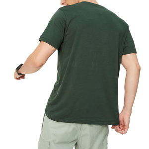 Camiseta de Algodón con Logo Gráfico Personalizado del Fabricante, Cuello Redondo, Talla Grande, para Hombre, de Alta Calidad, Secado Rápido, Impresión Puff - Product Image 3