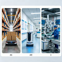 Châssis de robot mobile en acier inoxydable/aluminium usiné sur mesure par CNC, pièces OEM de précision, composants AGV AMR