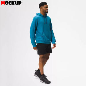 Sweat à capuche décontracté de haute qualité en coton mélangé avec un lourd polaire pour hommes pour l'hiver - Product Image 3