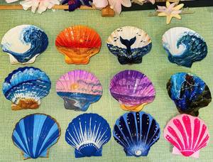 Adorno de Arte de concha marina Natural hecho a mano de Vietnam auténtico, perfecto para decoración de playa, tiendas, decoración del hogar y recuerdo artístico - Product Image 6