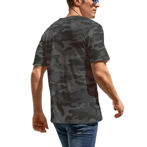 T-shirts décontractés à manches courtes en coton pour hommes, taille plus, durables, à séchage rapide, OEM, protection UV - Product Image 5