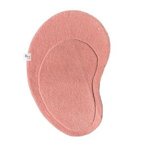 Tapis ovale en laine tufté à la main, motif galet, avec design de contour doux, pour la décoration moderne des salons et des chambres. - Product Image 1