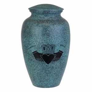 Urne élégante personnalisée au design imploré de main pour adultes Urne funéraire en métal pour fournitures funéraires Urne commémorative souvenir - Product Image 2