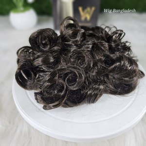 Prótesis Capilar Duradera para Hombre, Estilo Indio Remy, 8x10'', Totalmente de PU, Inyección Capilar, 120% de Densidad Media-Ligera, 0.6mm, Ondulado Profundo y Liso - Product Image 3