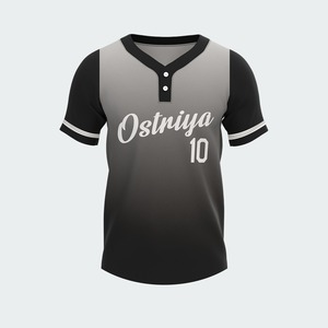 Camiseta de Béisbol Ligera de Manga Corta, 100% Poliéster, Estampada, Transpirable, de Secado Rápido, con Dos Botones - Nueva Moda en Oferta - Product Image 3