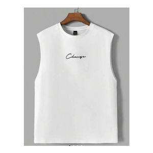 Débardeur à col rond de qualité supérieure pour hommes Coton Polyester Tricoté Style décontracté Séchage rapide Respirant Durable Disponible XS - Product Image 1