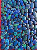Pierres précieuses naturelles InfinityStones de qualité supérieure, cabochons en azurite bleue polis à la main, pierres précieuses en vrac pour la fabrication de bijoux, taille libre