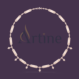 Gargantilla collar 18K cadena larga colgante collar para mujer joyería al por mayor - Product Image 1