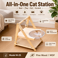 Grande maison pour chat en bois, condo multi-niveaux, appartement pour chat, meubles pour plusieurs chats d'intérieur, OEM ODM