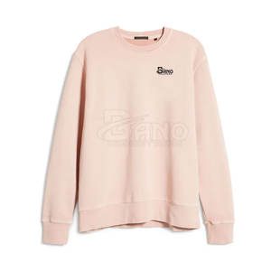 Sudadera transpirable de algodón/poliéster 360g para hombre, diseño de logotipo personalizado, ropa de invierno duradera, patrón sólido alto - Product Image 1