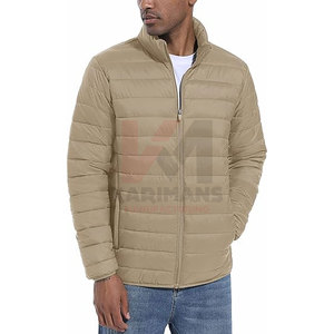 Veste bouffante légère et chaude pour hommes, coupe-vent en nylon respirant, hydrofuge, coupe-vent, ourlet élastique, en vrac OEM - Product Image 2