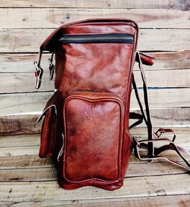 กระเป๋าหนังแท้ทำด้วยมือ bapa สไตล์สปอร์ตเดินป่า rusa สำหรับผู้ชายและผู้หญิง - Product Image 4