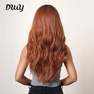 26 Inches Long Curly Reddish <b>Brown</b> Synthetic <b>Wig</b> for Women Premium Quality LC9007-1 for Daily Use and Cosplay Parties - Product Image 6