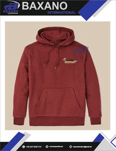 เสื้อฮู้ดดี้คุณภาพสูงสำหรับฤดูหนาว สีแดงเลือดหมู ปักลายเป็ด แบบยูนิเซ็กซ์ สไตล์อนิเมะ ระบายอากาศได้ดี กันลม - Product Image 6