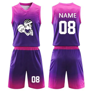 Vêtements de sport à séchage rapide meilleure vente matériau respirant couleur personnalisée Slim Fit hommes jeunes Sublimation Basketball Jersey uniformes - Product Image 1
