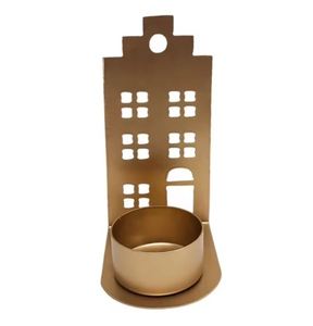 Soporte de luz en T de lujo decorativo de hierro de diseñador único al por mayor soporte de palillo de vela de diseño moderno acabado Chapado en latón - Product Image 5