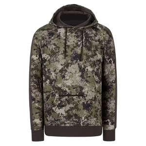 UPF50+ Performance Sportswear Set Long Sleeve Hooded <b>Fishing</b> Hunting <b>Shirt</b> Polyester Spandex Material Sun Protection Features - Product Image 3