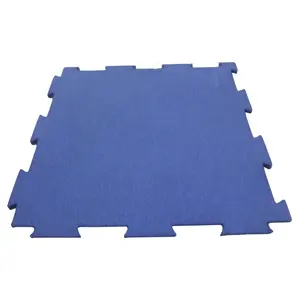 Malásia Exportador Baseado Melhor Anti-estático bloqueio Padrão Fácil Instalação Rubber Gym Tiles Para Indoor Fitness Flooring