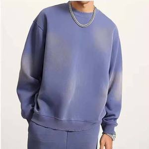 Stone Acid Washed French Terry 100% algodón bordado algodón personalizado algodón básico sudaderas con capucha para hombres personalizados - Product Image 6