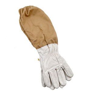 Guante de apicultor de piel de cabra Premium ventilado de 3 capas con manga larga de lona - Product Image 2