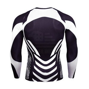 2025 último diseño hombres Rash Guard Color personalizado hombres manga larga Rash Guard para ropa deportiva - Product Image 2