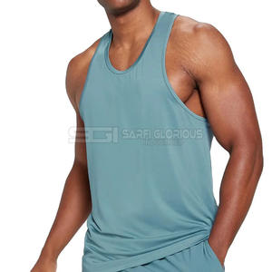 Débardeur de sport pour homme, sans couture, de haute qualité, écologique, respirant, couleur unie - Singlet sans manches - Product Image 2